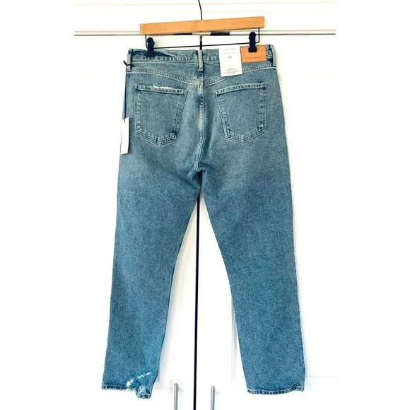 Citizens of Humanity Charlotte Jeans Straight Leg Crop Distressed